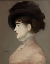 La mujer con sombrero negro: Retrato de Irma Brunner